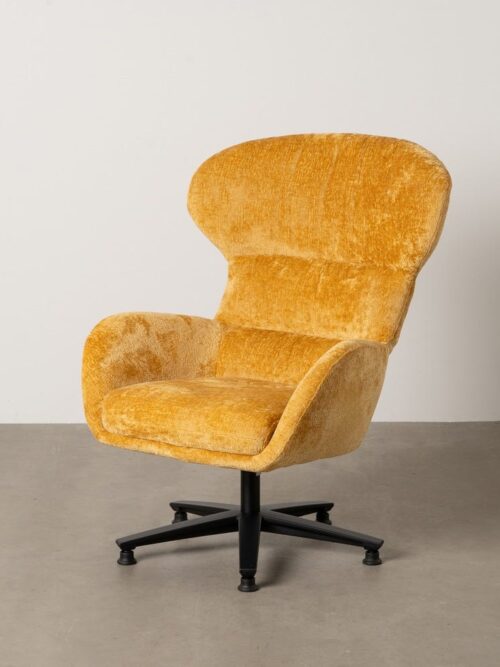 Fauteuil Pivotant Moutarde Ixia
