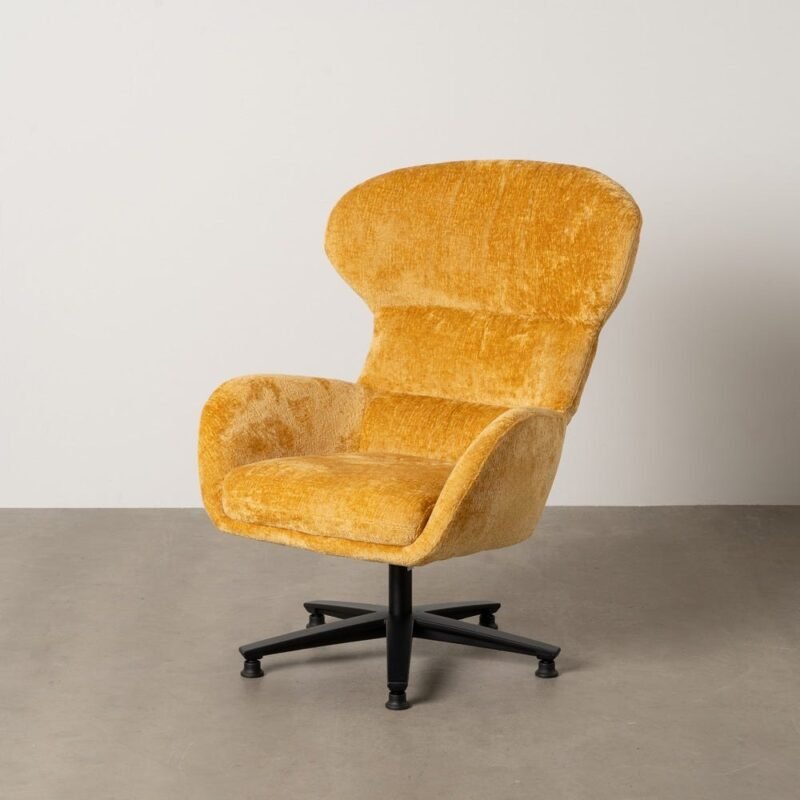 Fauteuil Pivotant Moutarde Ixia