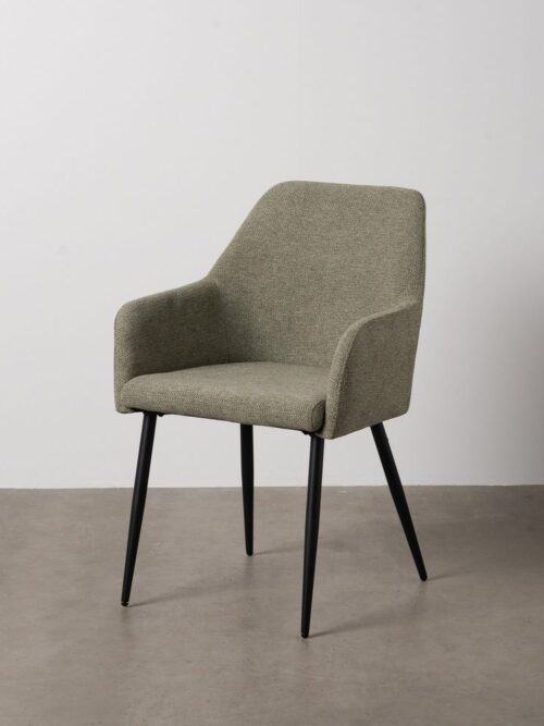 Chaise Vert Tissu-Métal Ixia 48 cm