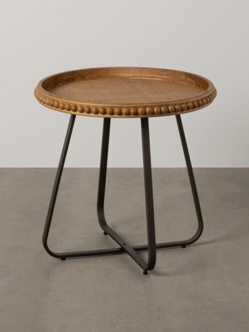 Table d'Appoint Naturel Cannage Ixia 62cm