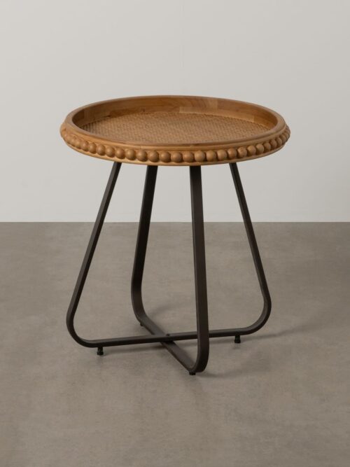 Table d'Appoint Naturel Cannage Ixia 52cm