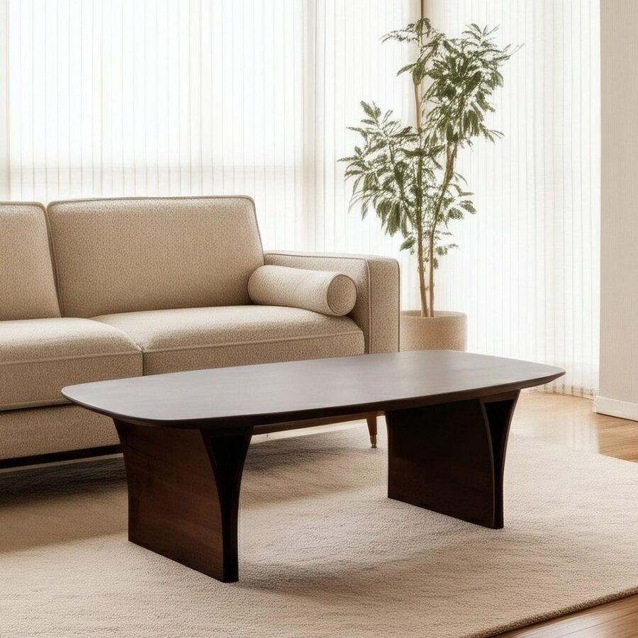 Table Basse Marron Acacia Ixia 130 cm