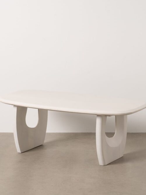Table Basse Acacia Blanc Ixia 130cm