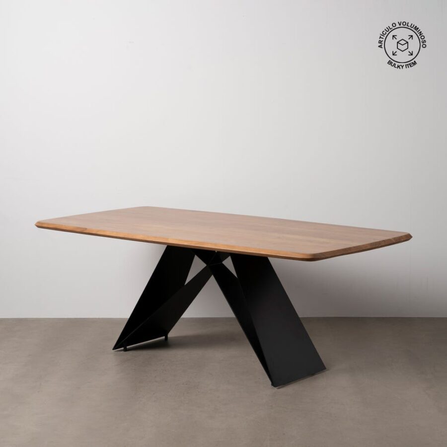 Table à Manger Acacia Bois-métal Ixia 200cm