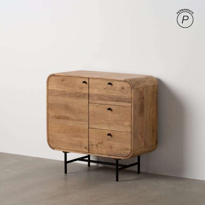 Buffet Manguier Massif Angles Arrondis Ixia 80cm