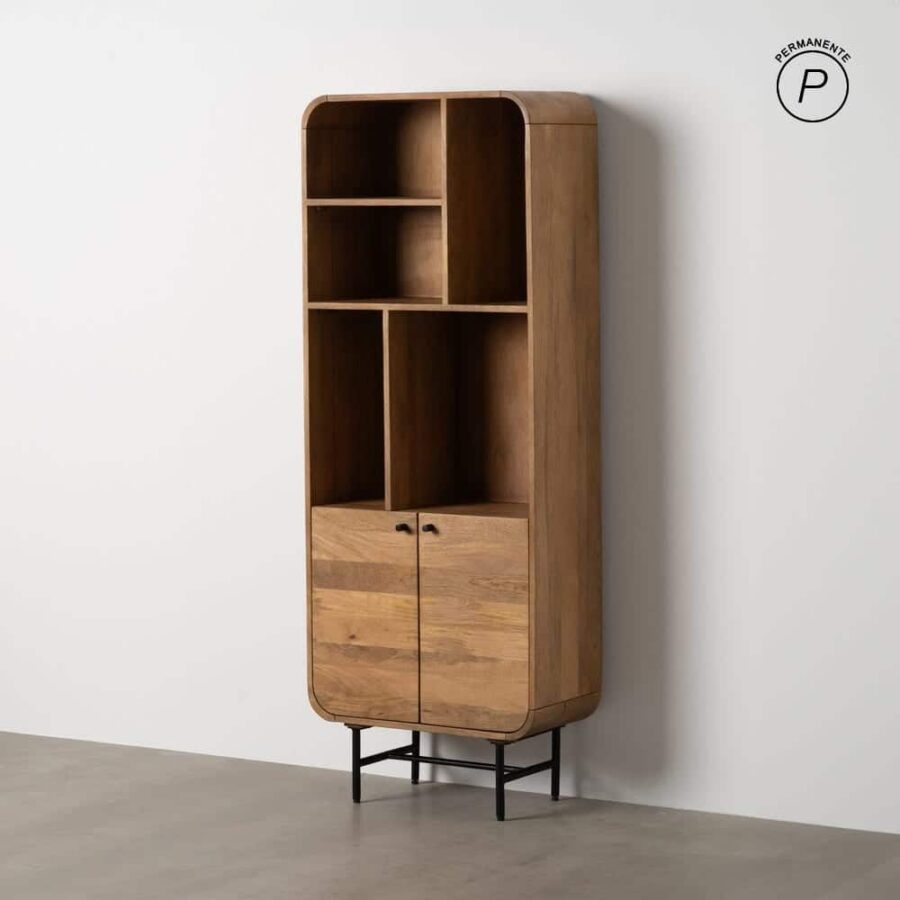 Buffet Bibliothèque Manguier Massif Angles Arrondis Ixia 160cm