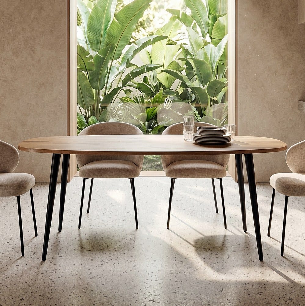Table De Repas Ovale Massif De Manguier Ixia 180cm