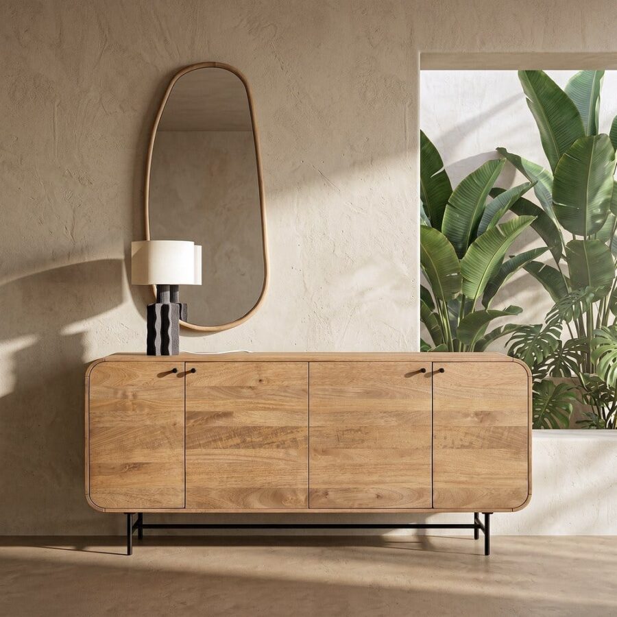 Buffet Bas Massif De Manguier Mahón Ixia 170cm