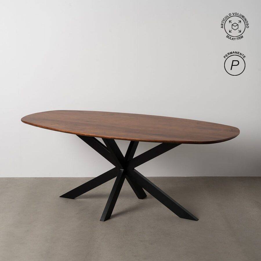 Table À Manger Ovale Manguier Talaia Ixia 200cm