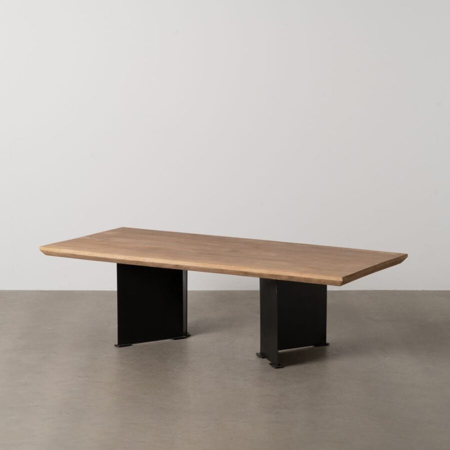 Table Basse Naturel Bois-Métal Ixia