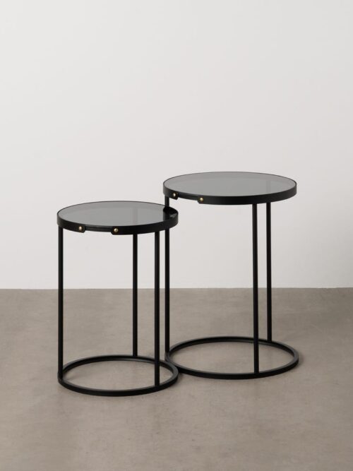 Table d'Appoint Noir Ixia 46cm