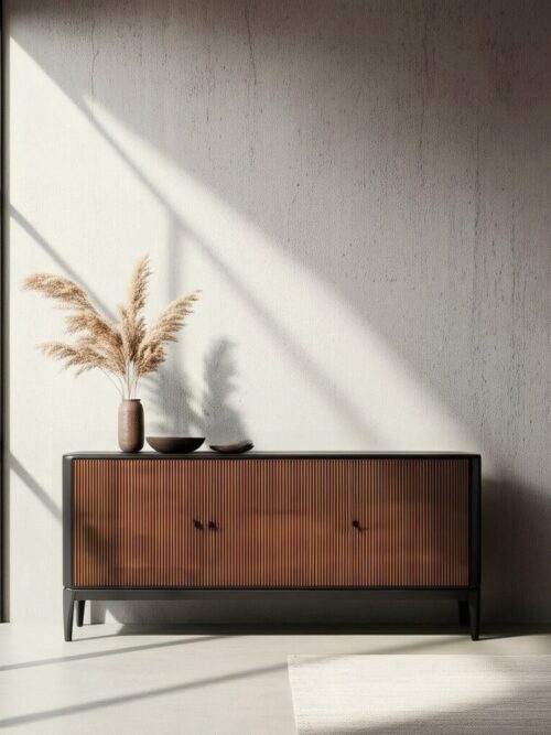 Buffet Bas Manguier Sheesham Rainuré Ixia 160cm