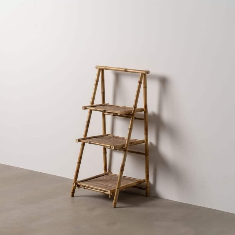 Étagère Sur Pied Tiges De Bambou Cannage Ixia 100cm