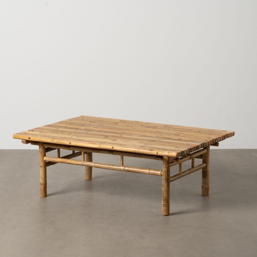 Table Basse Bambou Brun Miel Lattes Ixia 100cm
