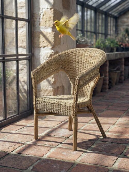 Chaise Miel Rotin Ixia
