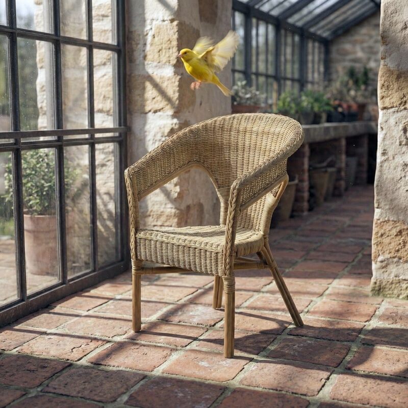Chaise Miel Rotin Ixia