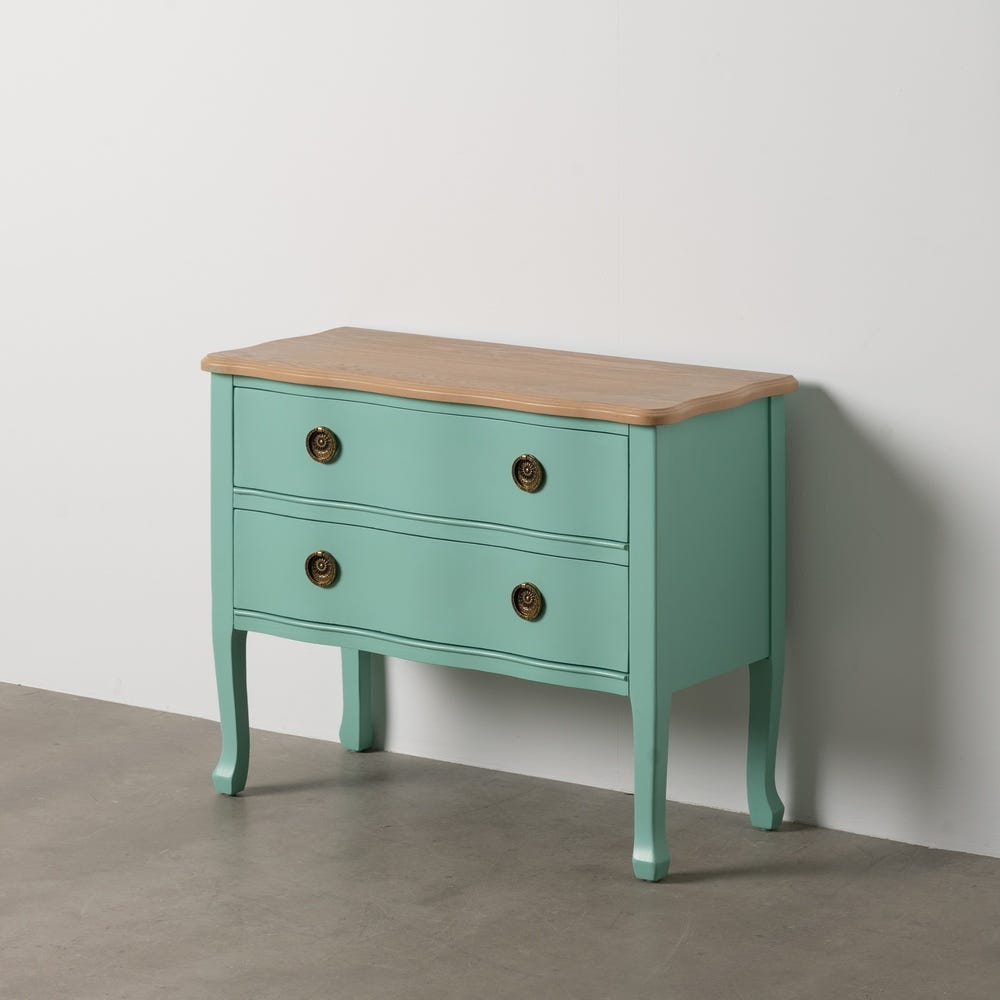 Petit Table Turquoise Bois Ixia