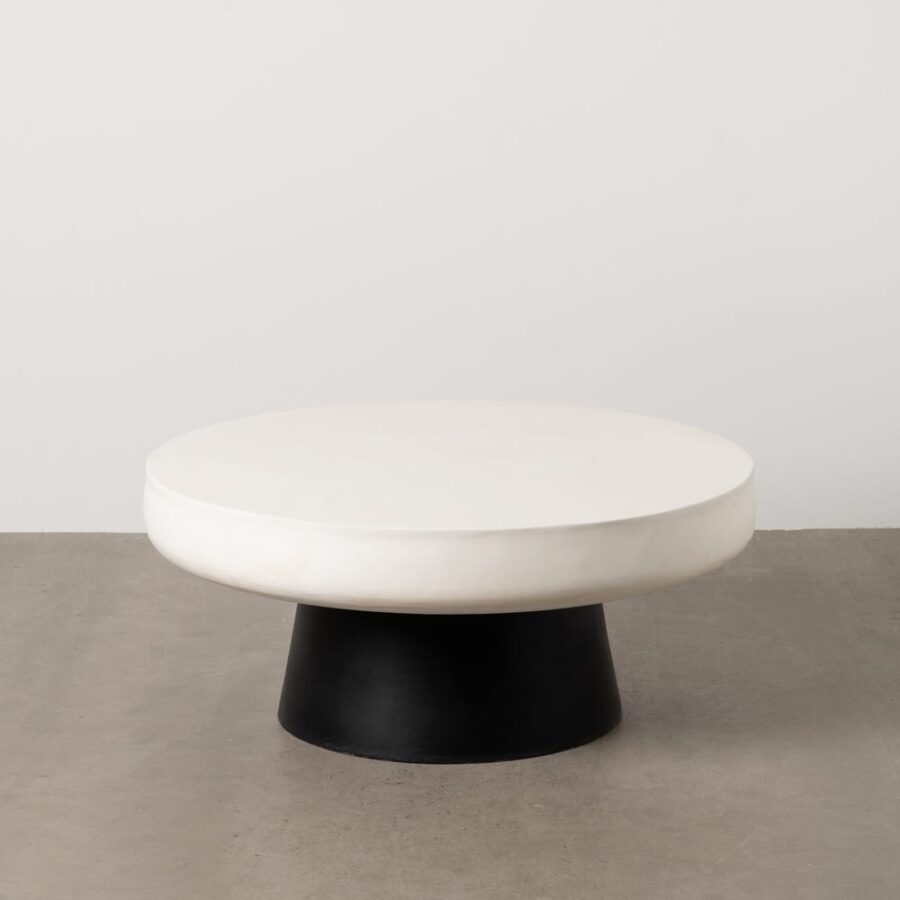 Table Basse Blanc-Noire Magnésium Ixia