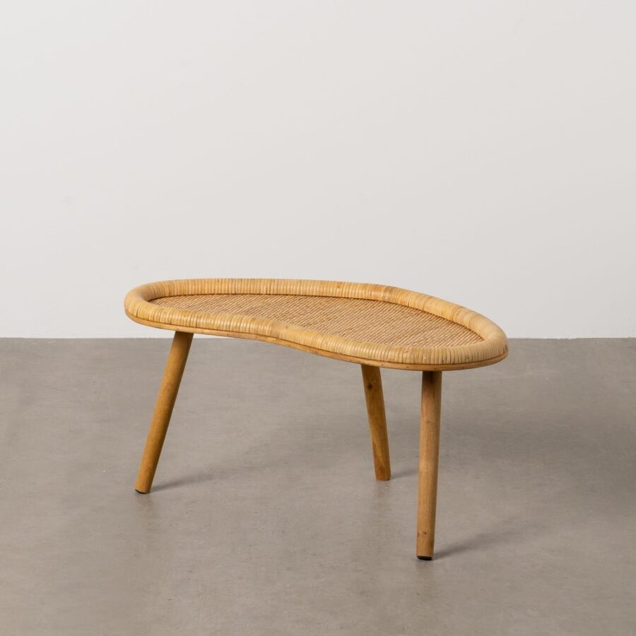 Table Basse Rotin Plateau Haricot Ixia 77cm