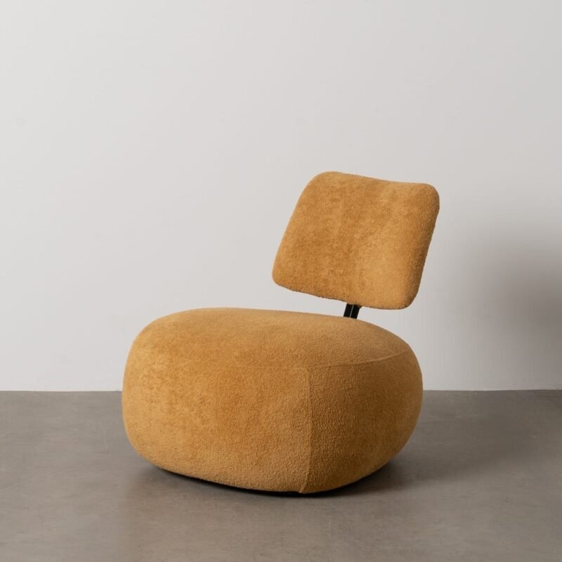Fauteuil Moutarde Étoffe Ixia