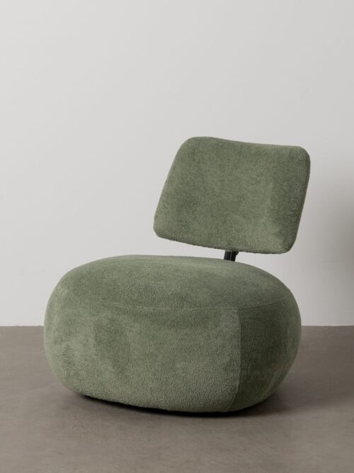 Fauteuil Vert Étoffe Ixia 67 cm