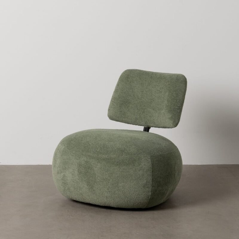 Fauteuil Vert Étoffe Ixia 67 cm