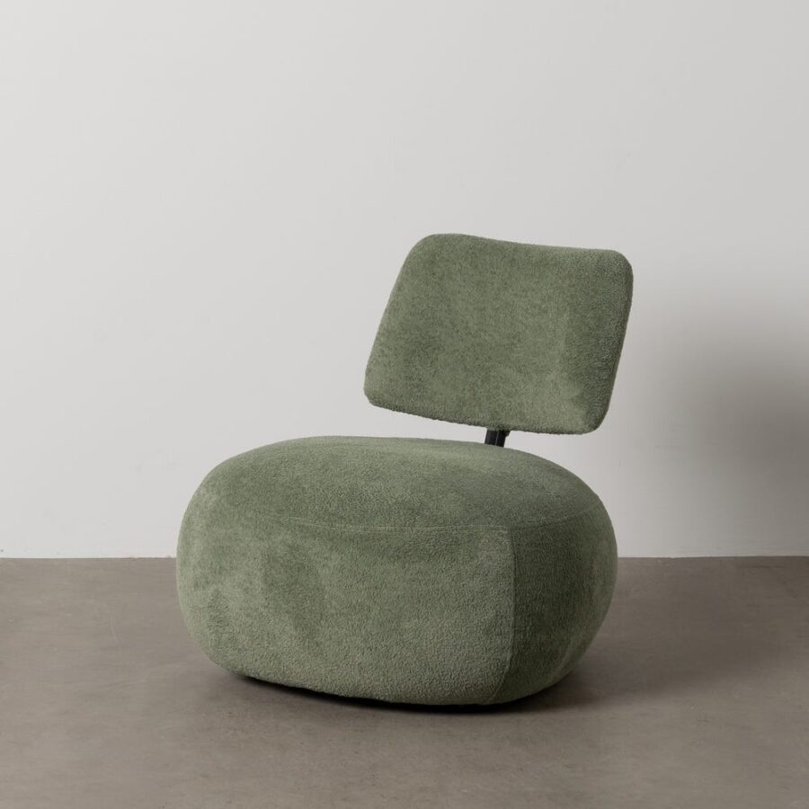 Fauteuil Vert Étoffe Ixia 67 cm