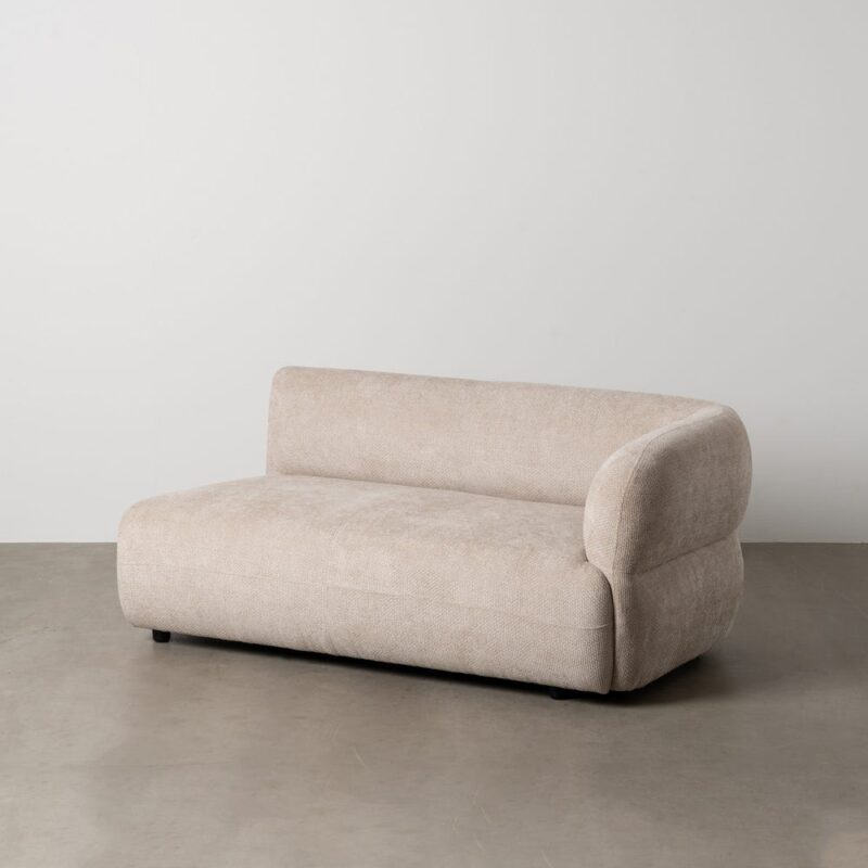 Canapé Module Droit Beige Étoffe Ixia