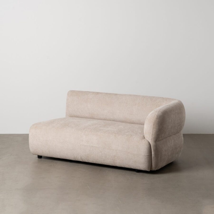 Canapé Module Droit Beige Étoffe Ixia