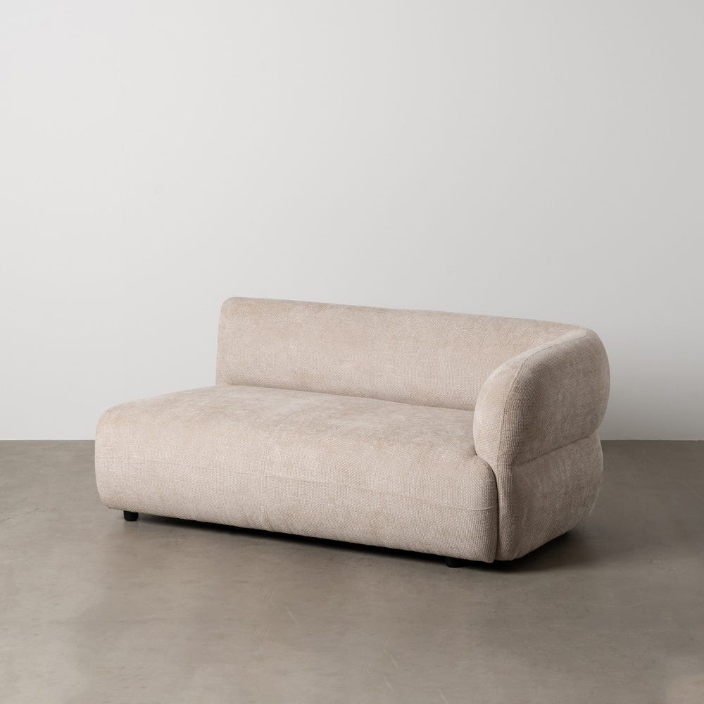 Canapé Module Droit Beige Étoffe Ixia