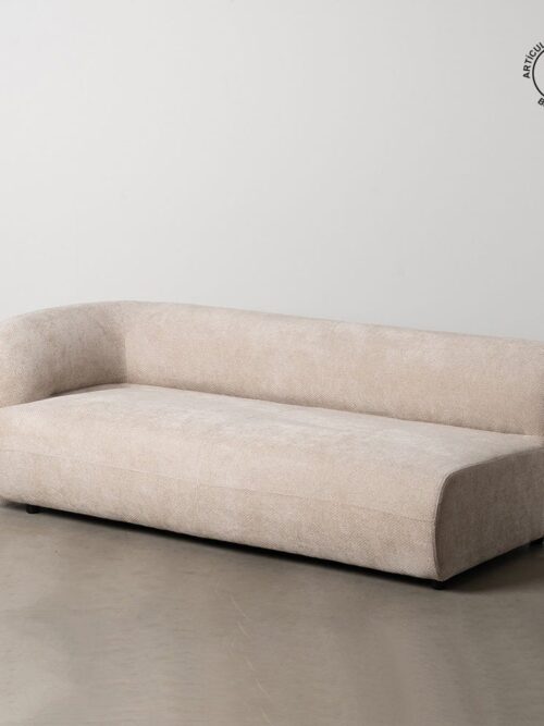 Canapé Module Gauche Beige Étoffe Ixia