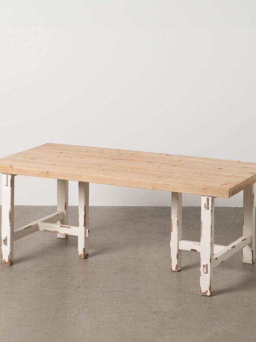 Meuble TV Naturel-blanc Ixia 120cm