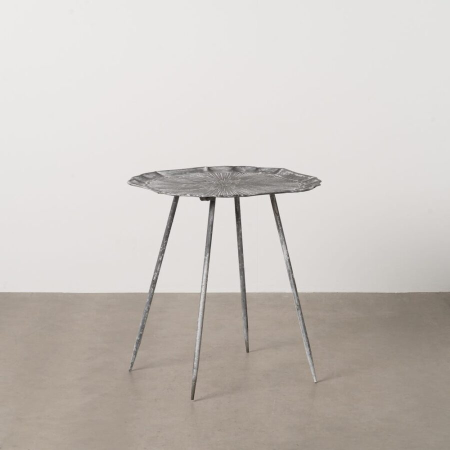 Petit Table Gris Métal Ixia 55 cm