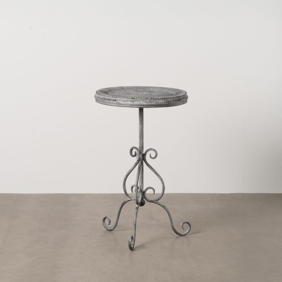 Petit Table Gris Métal Ixia 45 cm