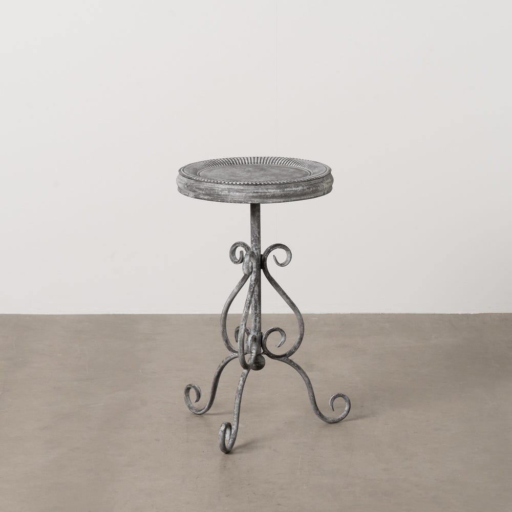 Petit Table Gris Métal Ixia 36 cm