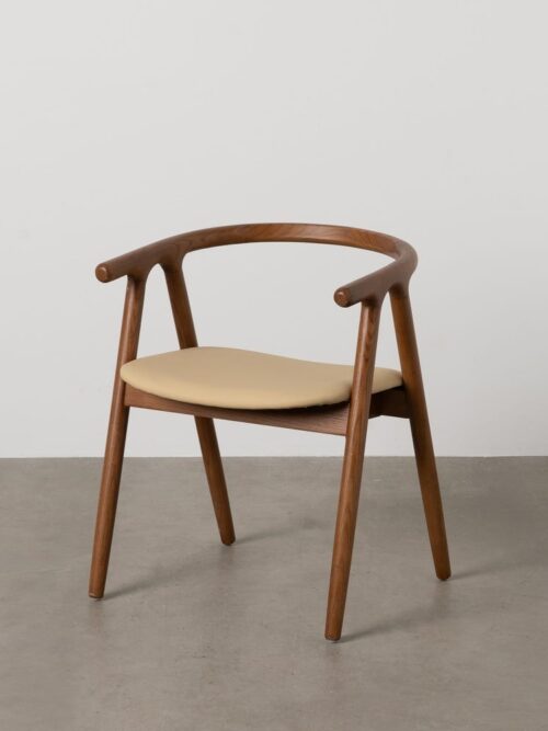 Chaise Crème-Marron Orme Ixia