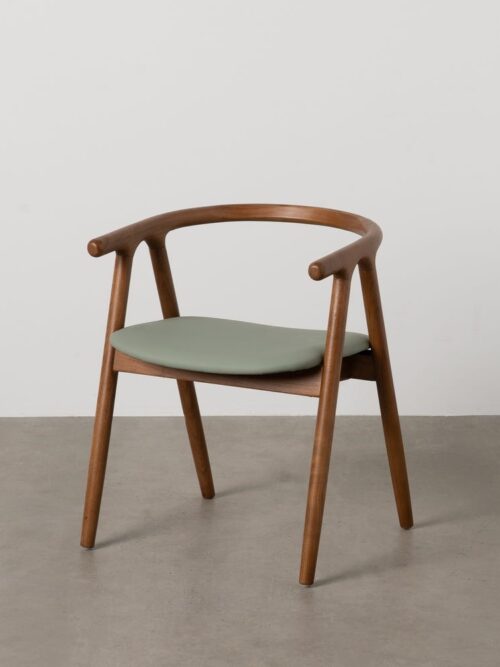Chaise Marron-Vert Orme Ixia