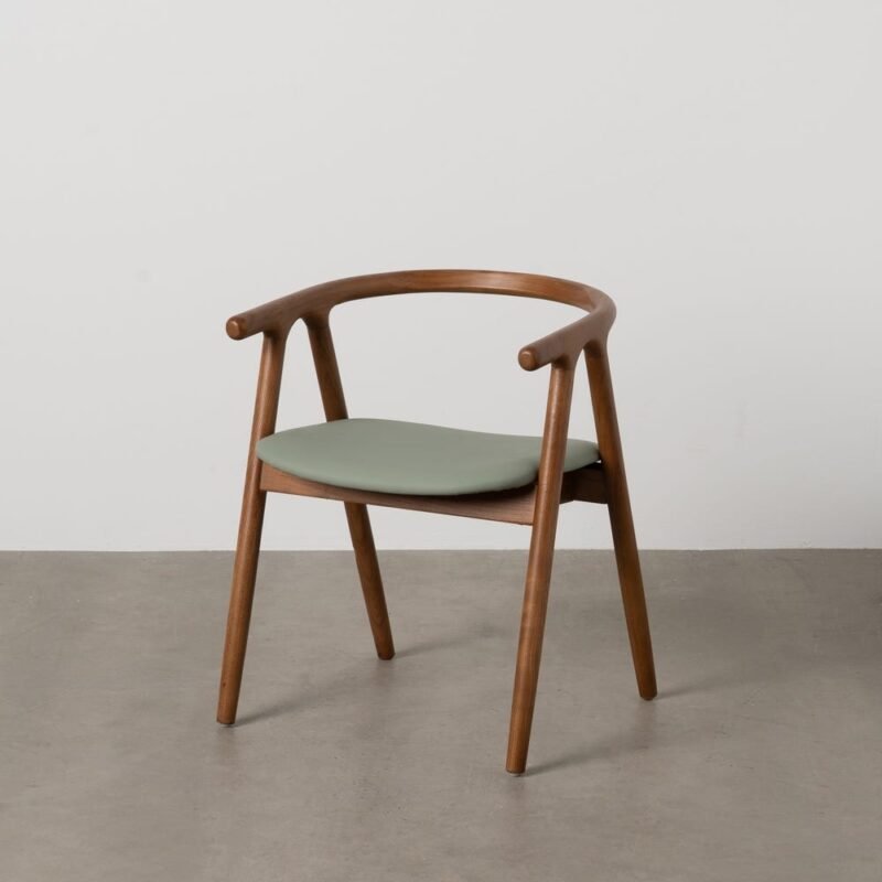 Chaise Marron-Vert Orme Ixia