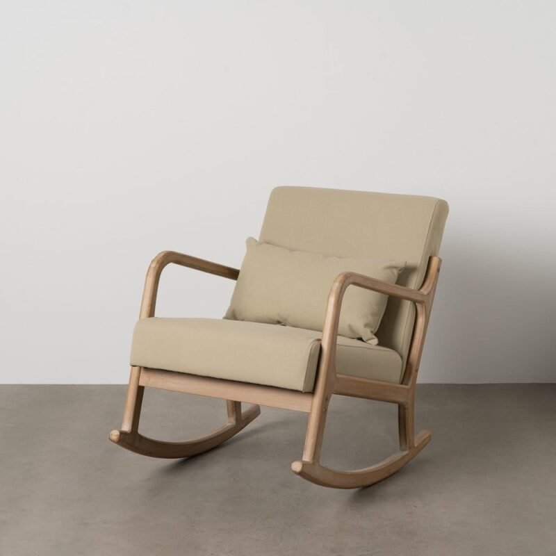 Fauteuil À Bascule Naturel-Beige Ixia