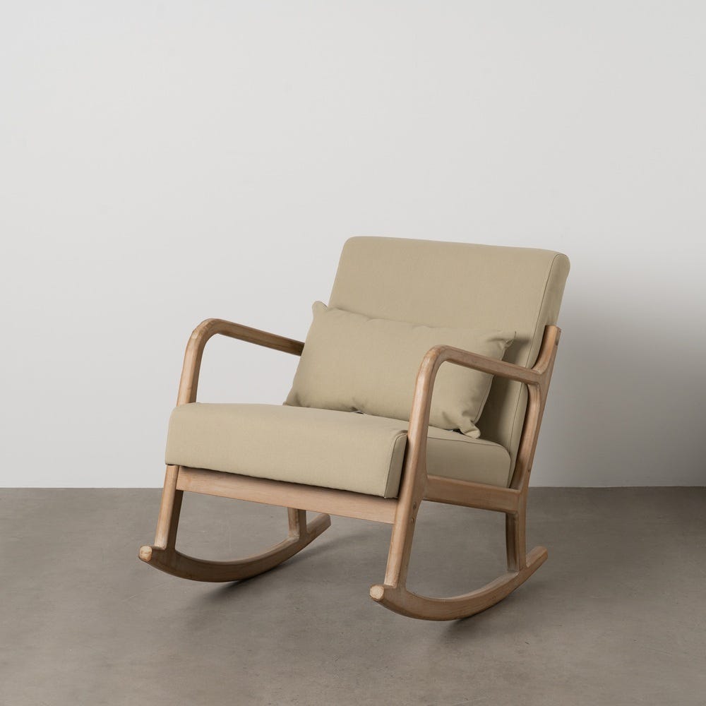 Fauteuil À Bascule Naturel-Beige Ixia