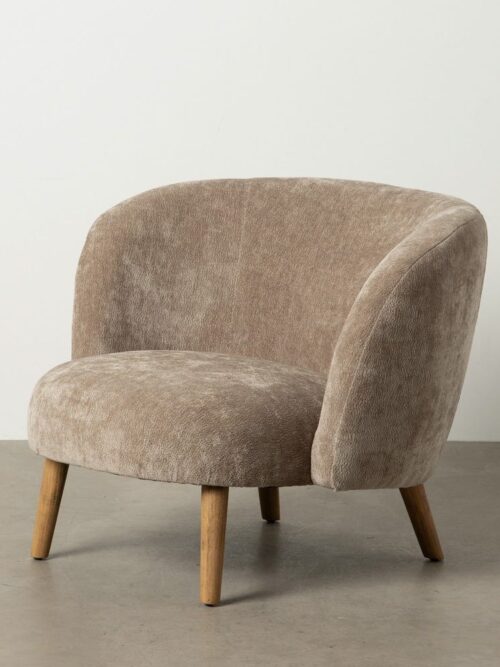 Fauteuil Taupe Bouleau Ixia