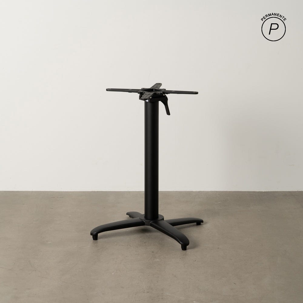 Pieds De Table Pliant Noir Aluminium Ixia 62 cm