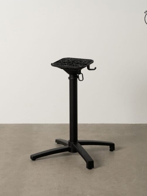 Pieds De Table Pliant Noir Aluminium Ixia 67 cm