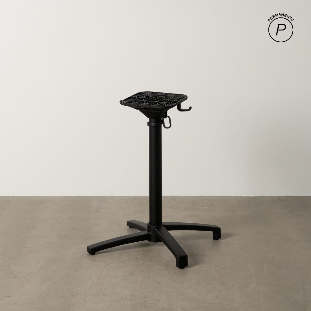 Pieds De Table Pliant Noir Aluminium Ixia 67 cm