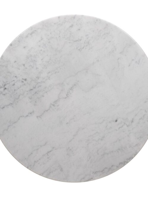 Table d'Appoint Marbre Blanc Ixia 60cm