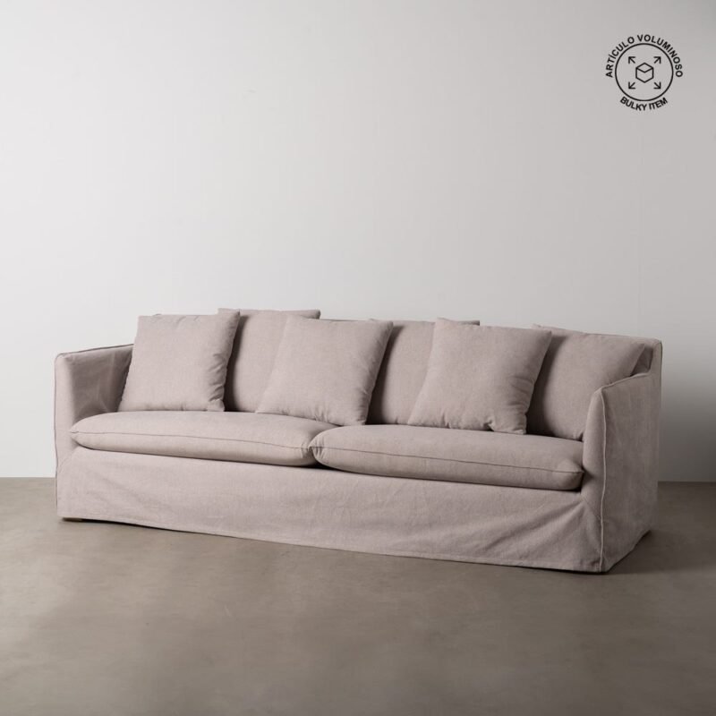 Canapé Taupe Étoffe Ixia 237 cm