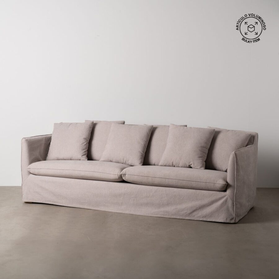 Canapé Taupe Étoffe Ixia 237 cm