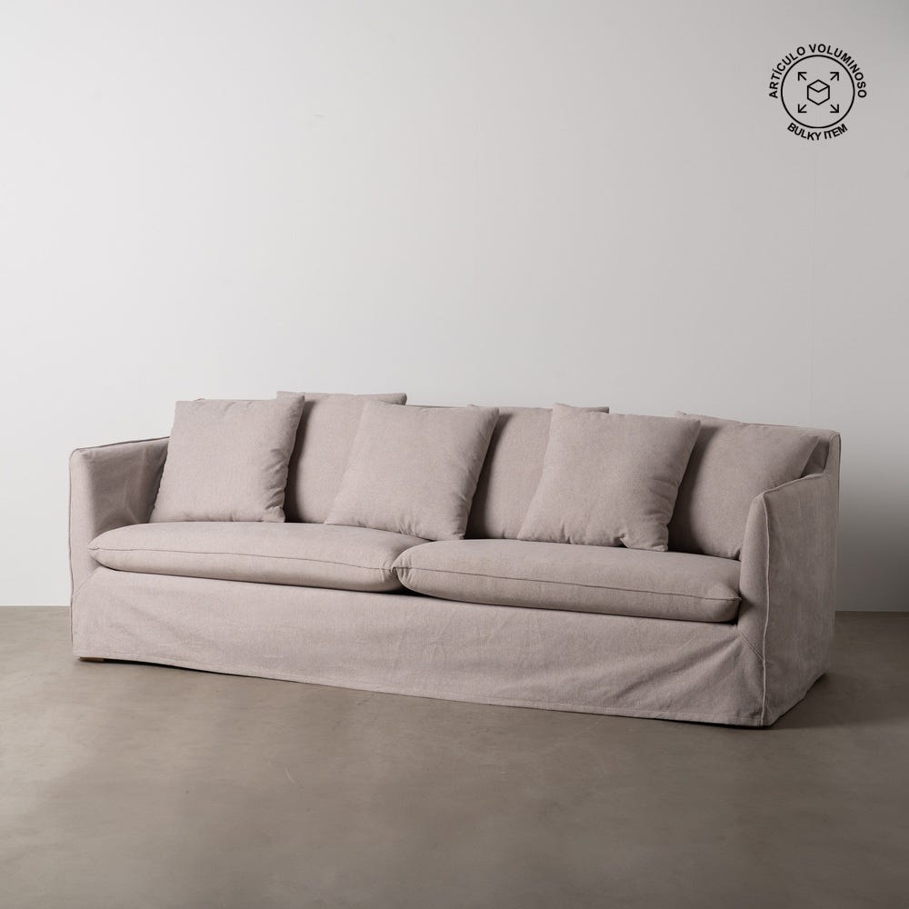 Canapé Taupe Étoffe Ixia 237 cm
