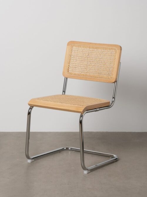 Chaise Naturel Bois-Rotin Ixia 46 cm
