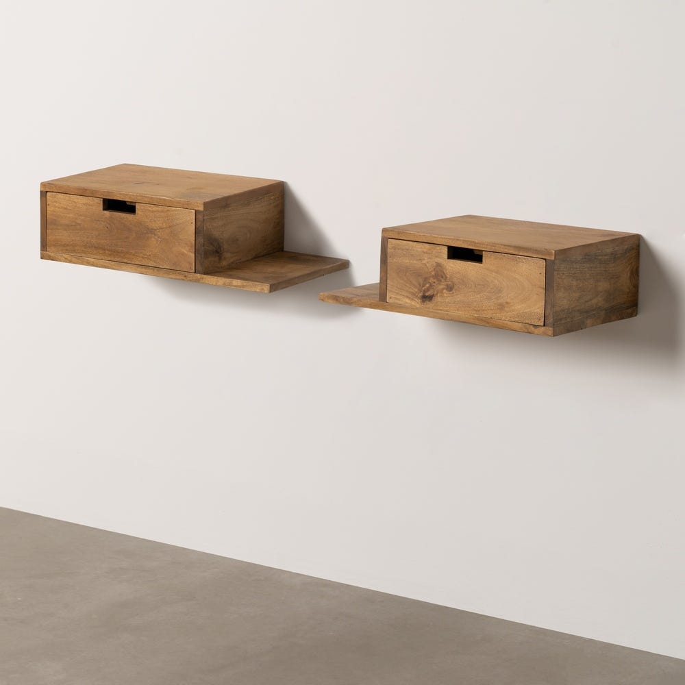 S/2 Petit Tables Flottant Miel Ixia